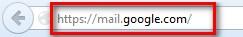 Google Gmail login: Load Gmail homepage